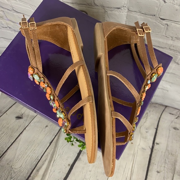 Madden Girl Embellished studded gladiator Strappy Sandals NWB - Picture 3 of 9